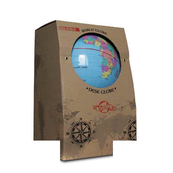 کره جغرافیایی سایز14 پایه کلاسیک آبی لاتین ایده - Image 2