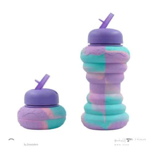 قمقمه سیلیکونی آکاردئونی دونات اسکول فنز کد1ـ9326