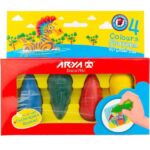 مداد شمعی دوکی 4 رنگ 2050 آریا (تک عددی)